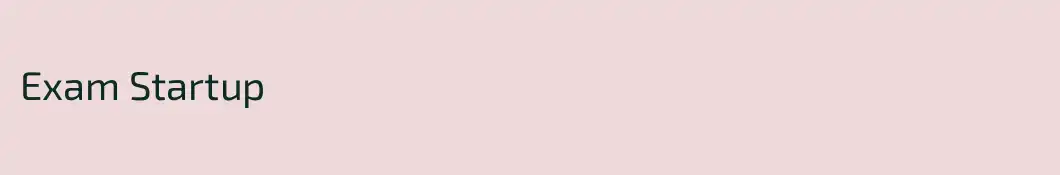 Exam Startup